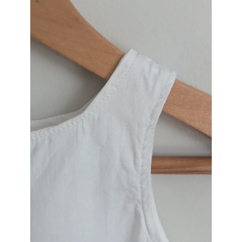 Vintage Handmade Baptism Christening Gown Slip White Cotton Eyelet Lace 31